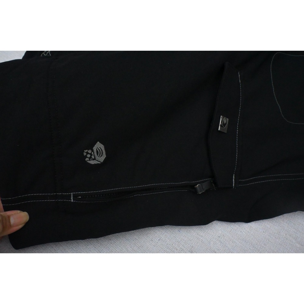 Mountain Hardwear Womens L Black Softshell Jacket Hooded Fleece Lined Sleek - Picture 6 of 16